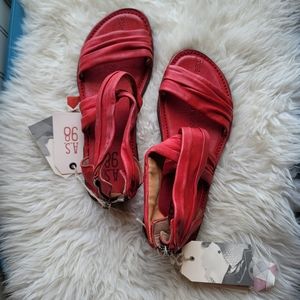 NIB A.S. 98 Milo Red Sandals | 38